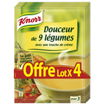 Knorr soupe deshydratee douceur de 9 legumes 4x1l