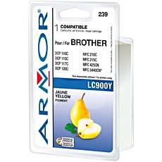 CARTOUCHE ENCRE COMPATIBLE BROTHER LC900 JAUNE