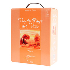 Vin de pays du Var rosé 12.5%vol BIB 5L