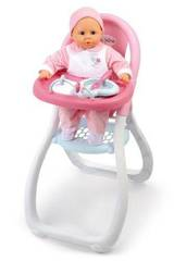 Smoby Chaise haute Baby Nurse pour poupon jusqu'à 42 cm la chaise