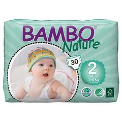 Abena Bambo Nature Mini Taille 2 (7–5,9 kilogram/3–6 kg) Eco couches – 30 Pièces par lot