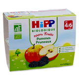 Lot de 2 paquets de Coupelles pomme pruneaux (des 4 mois) 4 x 100 g