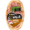 Sodebo L'Ovale - Pizza jambon champignons de Paris le lot de 2 pizzas de 200 g