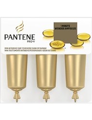 Pantene 1 Minute Wonder Ampoules Intensive Cure pour les Cheveux 1 Pack de 3 Ampoules de 15 ml