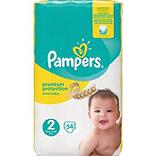 Couches new baby newborn mini taille 2 (3/6kg) PAMPERS, paquet x54