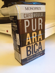 Café moulu pur arabica, intense