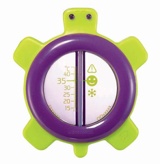 Thermometre de bain tortue ondes positives violet