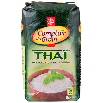 Riz Comptoir du Grain Thai long blanchi 1kg