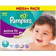 Couches active fit taille 4, 7-18kg PAMPERS, méga + , pack de 82