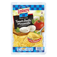 LUSTUCRU : Les pâtes fraîches - Demi Lune Tomate Basilic et Mozzarella