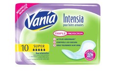 Serviettes hygieniques Vania Intensia super fresh x10