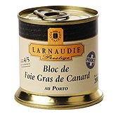 Bloc foie gras canard Larnaudie Au porto Prestige 200g