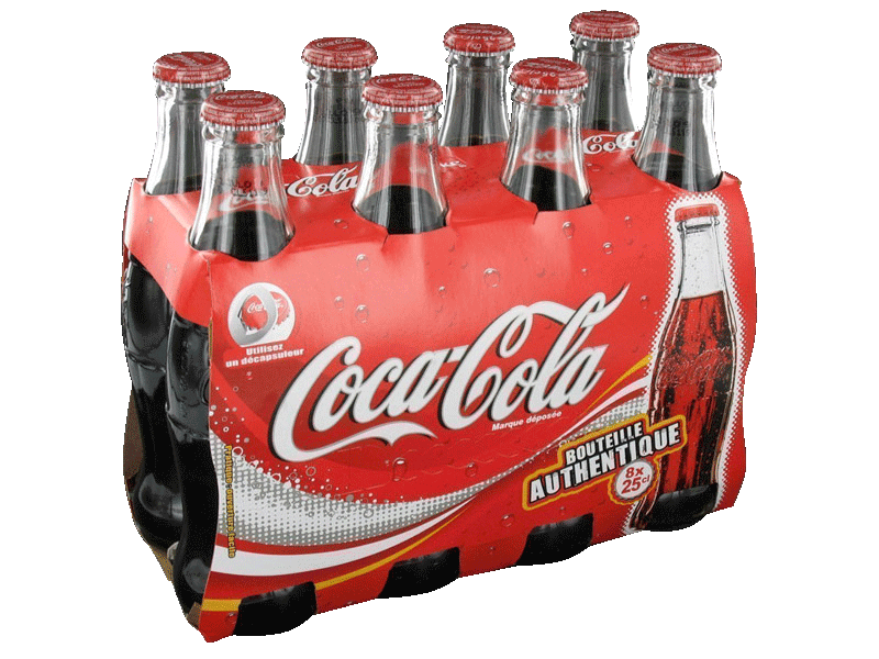 Coca-Cola standard bouteille en verre 8x25cl
