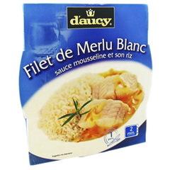 D'Aucy filet de merlu au beurre blanc et son riz 300g