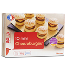 Auchan mini cheeseburger x10 150g