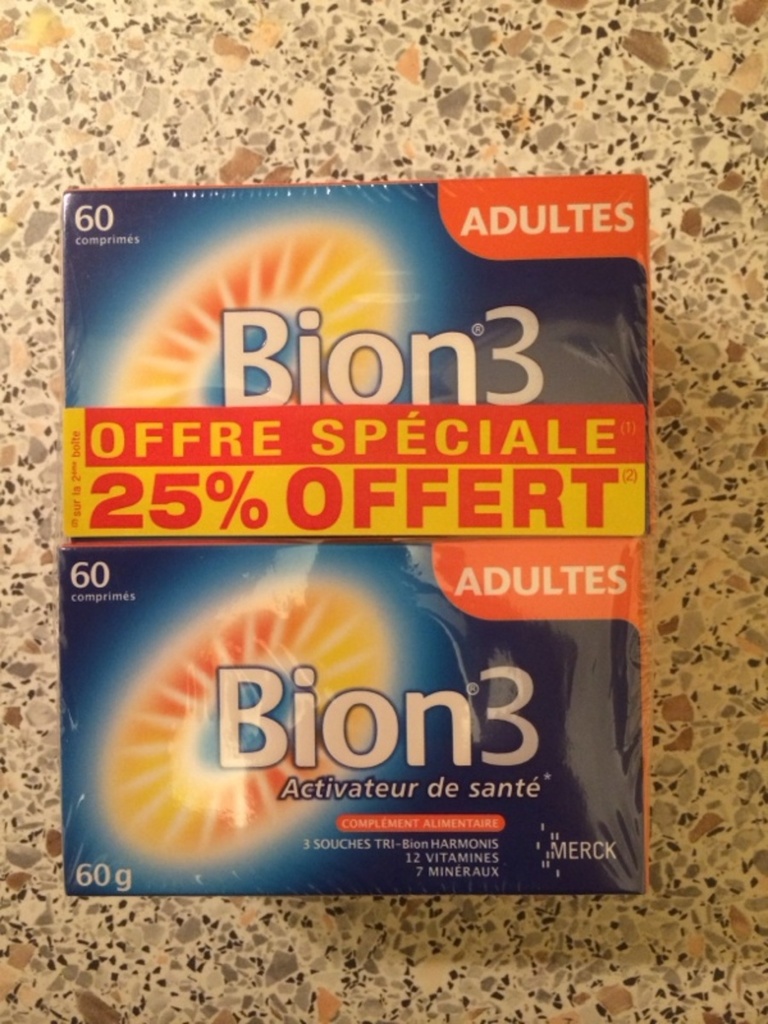 Bion 3 Adultes Lot de 2 x 60 Comprimés