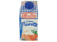 Fleurette - Creme fraiche legere 15% de matiere grasse.