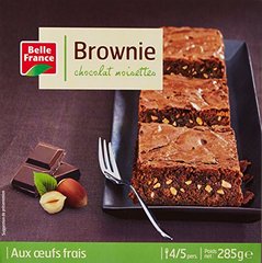 Belle France Brownie Chocolat Noisettes 285 g - Lot de 4
