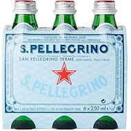 San Pellegrino Sparkling Natural Mineral Water (6x250ml) - Pack of 2