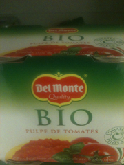 Pulpe de tomates bio DEL MONTE, 2x400g