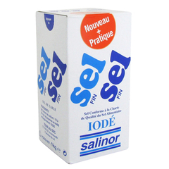 Salinor sel fin iode etui carton 1kg
