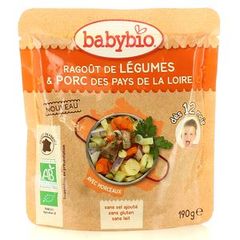 Ragoût de légumes et porc des pays de la Loire Doypack 190 g 9.95€/pièce