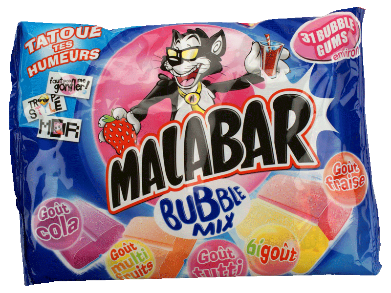 Chewing-gum Bubble mix Malabar