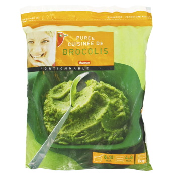 Auchan puree de brocolis 1kg