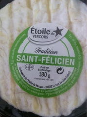 Saint Félicien tradition au lait cru, 27%MG, 180g