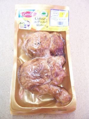Cuisses de poulet roti LE GAULOIS, 2 pieces 380 g