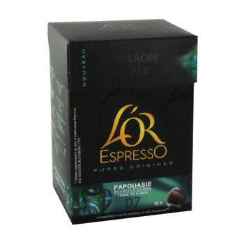 Espresso - Capsules de Café Papouasie - 10 capsules Intensité 7.