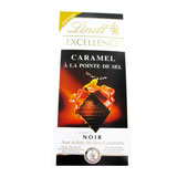 excellence noir/caramel a la pointe de sel lindt 100g