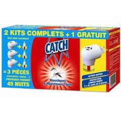 Catch 2 kits diffuseurs electriques 45 nuits liquide