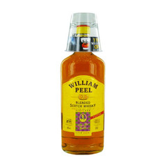 William peel scotch whisky 40° -1l + verre on pack
