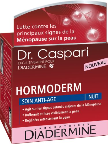 Dr Caspari - Soin Anti-Age Nuit Agit sur les signes cutanes majeurs de la Menopause - Raffermit et lisse visiblement la peau - Regenere la peau