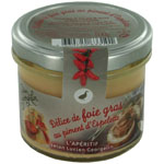 Preparation de foie gras au piment d'Espelette LUCIEN GEORGELIN, 100g