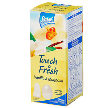 Recharge parfum d'interieur vanilla magnolia, touch & fresh, la recharge de 10ml