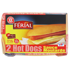 Hot Dog Ferial Moutarde 2x120g