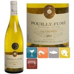 Vin blanc Les Charmilles 13%vol AOC Pouilly fume 2009 75cl