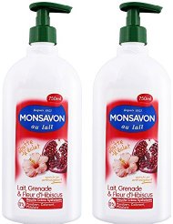 Monsavon Gel Douche Grenade/Fleur d'Hibiscus 750 ml - Lot de 2