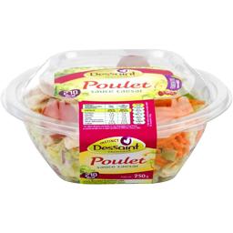Salade-repas poulet et crudites DANIEL DESSAINT, 250g