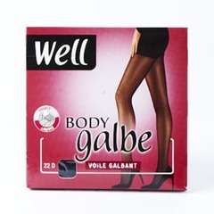 Collant voile Body Galbe WELL, taille 4, noir