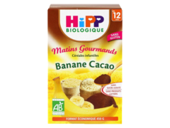 Hipp bio matins gourmands cereale cacao banane 450g 12mois