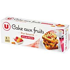 Cake aux fruits pur beurre U 350g