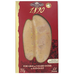 Foie gras canard entier Delpeyrat Sud Ouest coque 250g