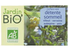 Le Jardin Bio infusion detente sommeil tilleul verveine 30g