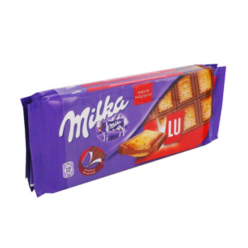 Chocolat au lait petit lu Milka tablette 2x87g