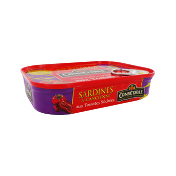 Connetable sardines a l'huile d'olive et aux tomates sechees1/6 115 g
