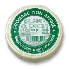Dodin, Petit fromage blanc nature, le paquet de 250g