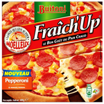 Pizza Fraich'Up au pepperoni BUITONI, 600g